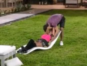Agustín y Daniela a los besos
